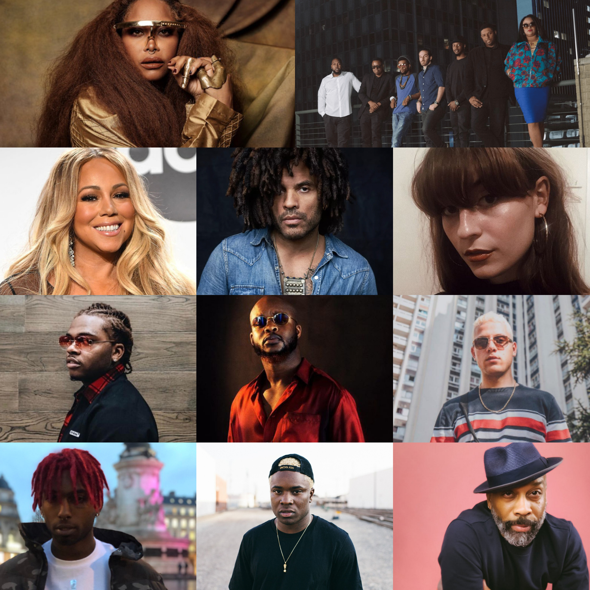 **Concerts-Showcase-Festivals PARIS**Plk,We Love Green, Rdv Hip Hop, Mariah Carey, Rc & Gritz, Rashaan Patterson, Idk, Gunna, Faye Webster, Lenny Kravitz.